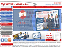 Tablet Screenshot of mypostaluniforms.com